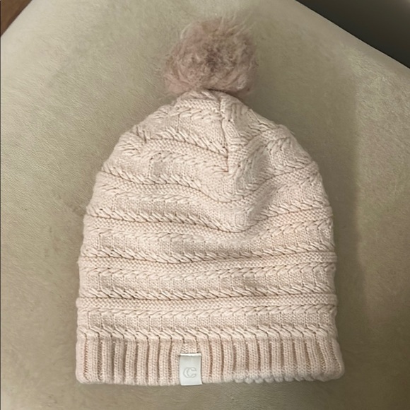 Pink Knit Winter Hat with Pom-Pom - Picture 4 of 4